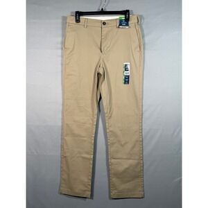 George Mens Classic Fit Chino Pants Khaki Size 29x30